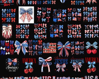 Coquette Bow USA Png, 4 de julio Coquette Png, Arco Patriótico Rayado Png, America Map Bow Png, Sublimación del Día de la Independencia Png, USA Png