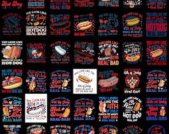 Paquete de imágenes PNG "You Look Like The 4th of July", divertido perrito caliente PNG, imágenes prediseñadas de memes patrióticos, diseño para fiesta del 4 de julio, PNG para sublimación de 300 DPI