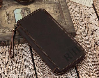 Spersonalizowany skórzany piórnik, portfel na długopisy, pudełko na 3 długopisy, uchwyt do przechowywania długopisów, organizer na długopisy w etui podróżnym, prezent dla niego