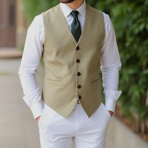 Männer Formelle Designer-Weste für Hochzeit, Verlobung Abschlussball, Cocktail-Party-Wear - Bräutigam, Trauzeugen Weste