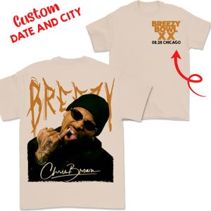 Chris Brown Unisex Shirt, Concert 2025 Shirt, Custom Chris Brown Breezy Bowl XX Graphic Tee, Music Y2k TShirt