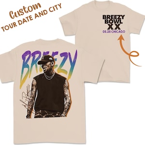 Chris Brown Unisex Shirt, Concert 2025 Shirt, Custom Chris Brown Breezy Bowl XX Graphic Tee, Music Y2k TShirt