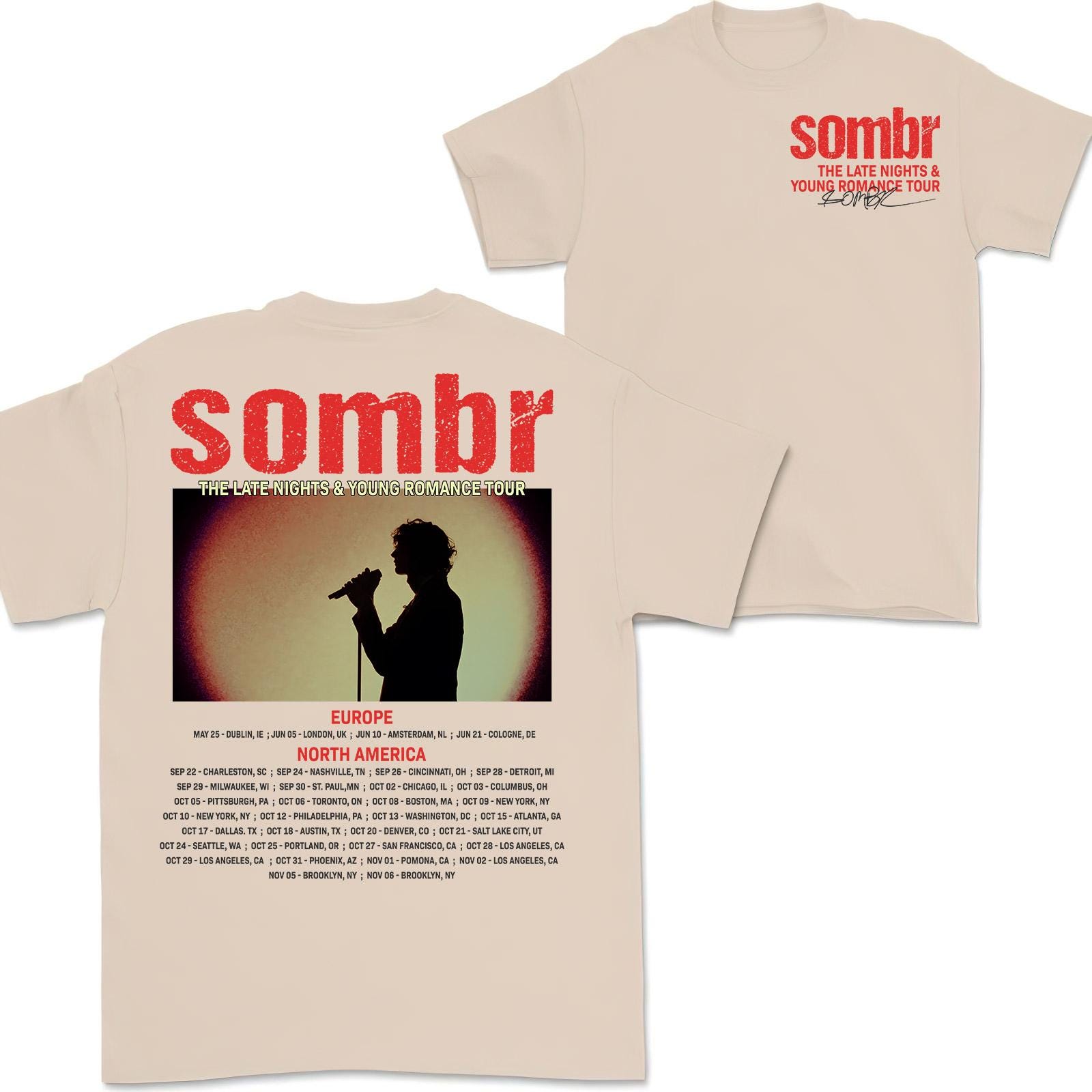Sombr Shirt - Sombr Indie Singer Shirt, Sombr Merch, Graphic Tee Aesthetic, Trendy Babytee, Music Fans Gift, Cotton Tee, Undressed