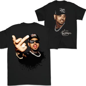 Chris Brown Vintage Middle Finger Vintage Unisex Shirt, Concert 2025 Shirt, Chris Brown Breezy Bowl XX Graphic Tee, Music Y2k TShirt