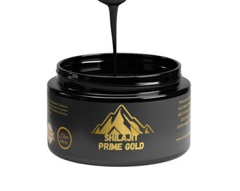 Pure Himalayan Shilajit Resin: Prime Gold, 85+ Minerals (30g)