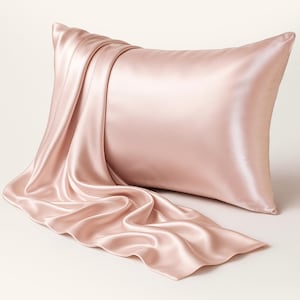 100% Mulberry Silk Pillowcase 22 Momme – Luxury Cooling Envelope Cover for Hair & Skin, Anti-Wrinkle, Multiple Sizes