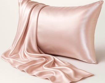 22 Momme Mulberry Silk Pillowcase：Wrinkle-Resistant with Envelope Closure