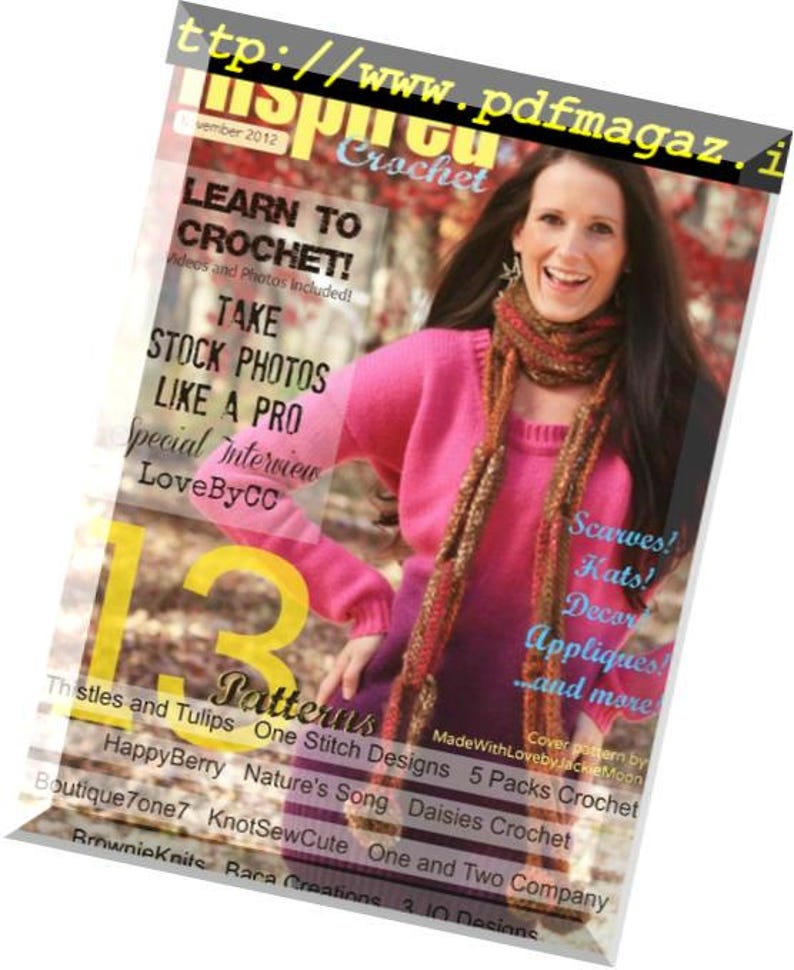 14 Inspired Crochet Magazine, Patterns (PDF Download) - Etsy