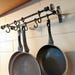 Rustic Wrought Iron Kitchen DOUBLE Rail, Farmhouse Style Wall Mounted ...