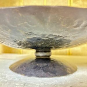 Handmade iron bowl: black metal sculpture for table decoration, fruit bowl, candy bowl for Halloween, Hanukkah, Thanksgiving or Christmas