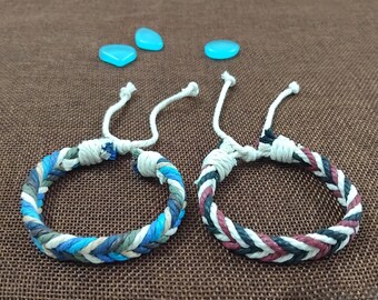 Tibetan Handwoven Cotton Bracelet: Traditional Knot, Yoga Wristband, Meditation Gift, Spiritual Jewelry, Couple Bracelet, Free gift box