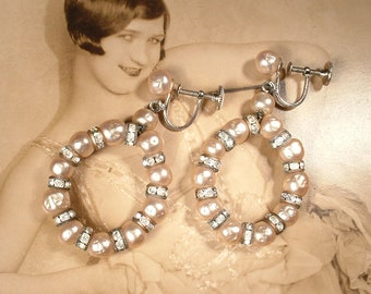 Vintage 1940/'s Champagne Glass Headed Wired Pearl Stems Bag of 144