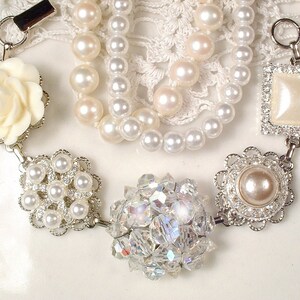 One OOAK Vintage Earring Bracelet Bridal/bridesmaid Pearl | Etsy