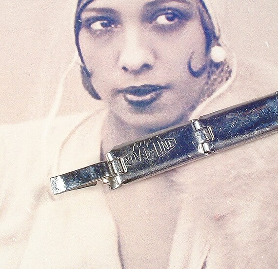 ANTIQUE Art Deco Purple Rhinestone Bracelet, 1920… - image 9
