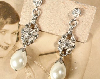 Orecchini Pendenti A Cerchio Con Perle - Placcati Oro 14kt, Fatte A Mano, Ipoallergenici Per Donne - 5