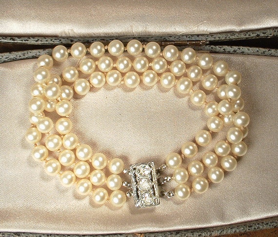 Antique 1930s Art Deco Cream Ivory Pearl Bridal B… - image 3