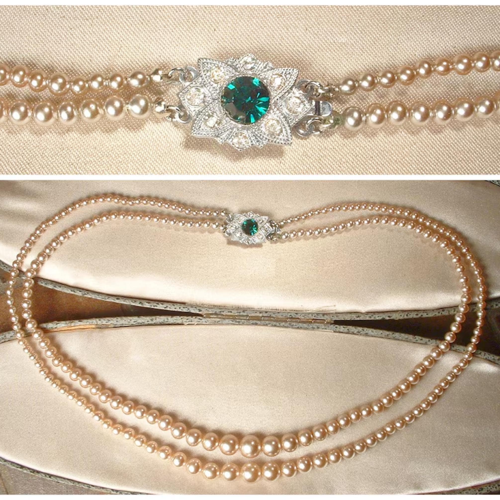 ◆VINTAGE HOLLYWOOD◆ Double Ring Pearl Necklace VH2479NE007 il_fullxfull.3372685622_2zpk.jpg