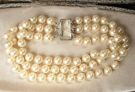 Antique 1930s Art Deco Cream Ivory Pearl Bridal B… - image 9