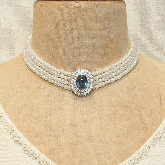 【TATIANA】[14k gold filled] CLASSIC PEARL CHOKER NECKLACE☆ Tatiana Smoky Quartz Freshwater Pearl Necklace – SKYE