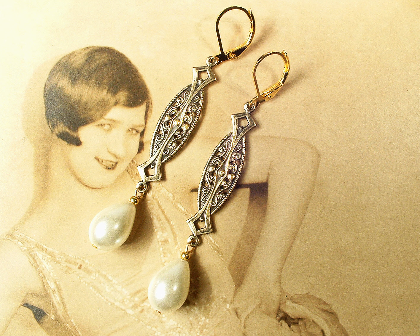 Haarschmuck 20er Jahre Damen Vintage 1920er Jahre F Produktbild-Vorschau 9