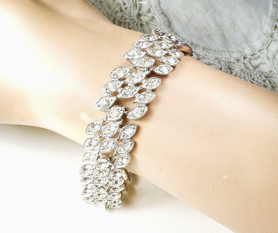 Sterling Silver Diamond Textured Tennis Bracelet R 925 8