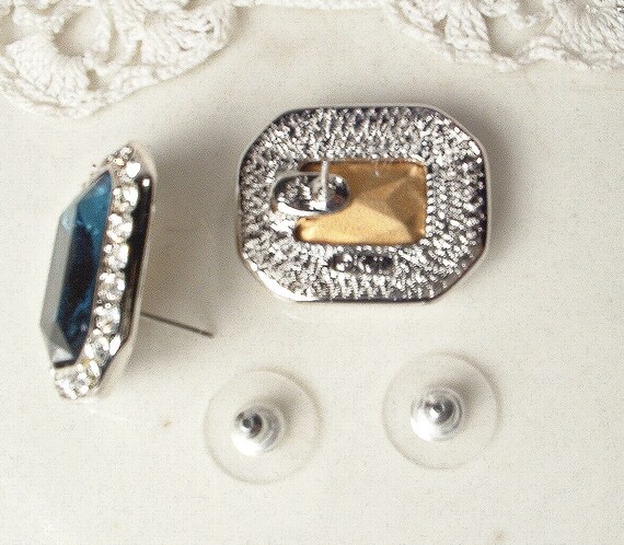 PRISTINE Vintage KeNNeTH J LaNe Art Deco Sapphire… - image 8