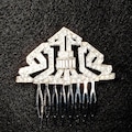 1930s Vintage Hair Comb, Bridal Downton Abbey 1930s Wedding Rhinestone Dress Clip to Fan Headpiece Gatsby Art Deco Flapper Jewelry