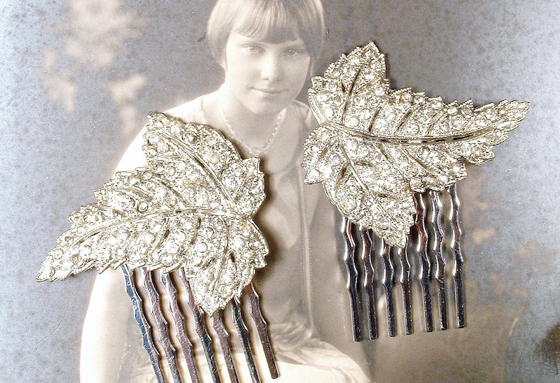 ANTIQUE Art Deco Hair Comb Pair Vintage Nouveau 1920s 1930s Etsy