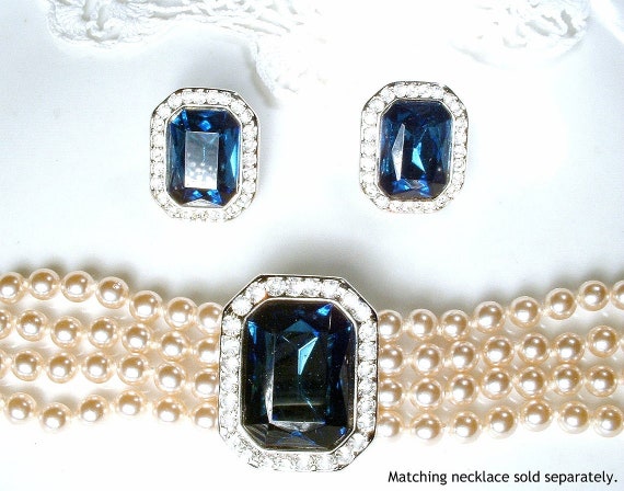 PRISTINE Vintage KeNNeTH J LaNe Art Deco Sapphire… - image 10