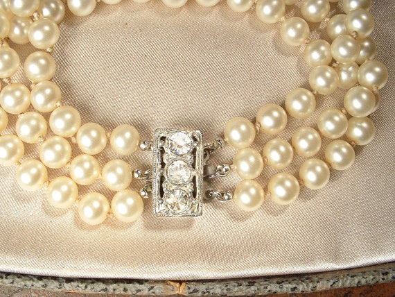 Antique 1930s Art Deco Cream Ivory Pearl Bridal B… - image 4