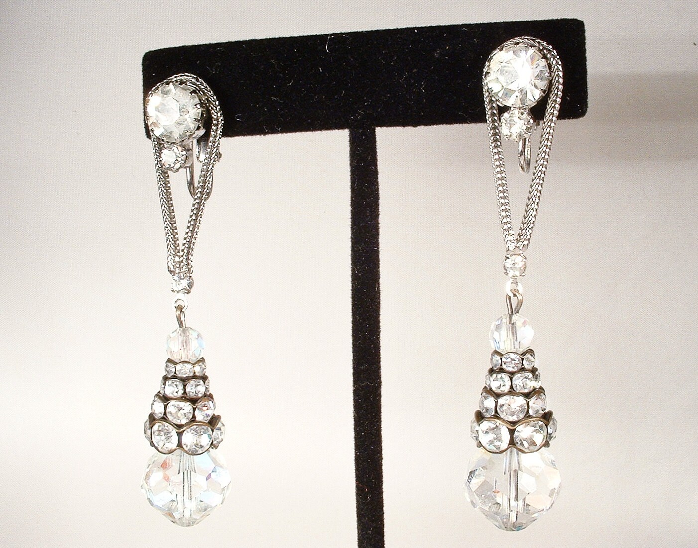 ★VINTAGE HOLLYWOOD★ [Jewelry Case SET] Best Earrings (Choo DIAMONDCHNEARRINGCZI_AA0622_BA