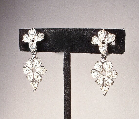 PRISTINE Vintage BoGoFF Art Deco Dangle Earrings,… - image 7