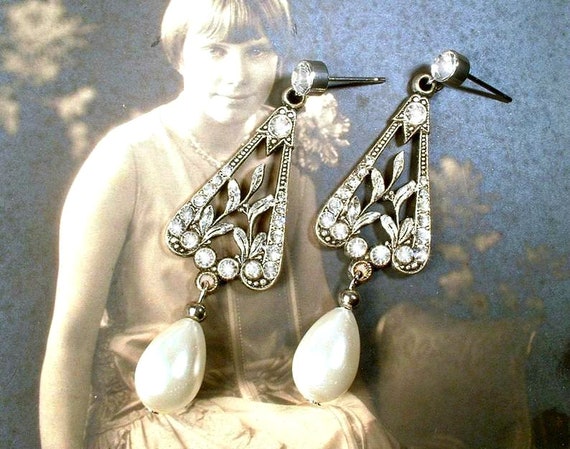Antique Rose Gold Drop Earrings – Bride Savvy LLC -Your Bride Box