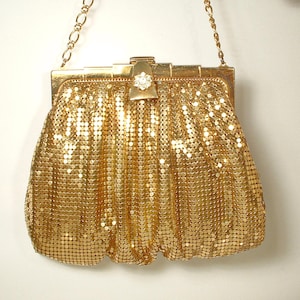 Whiting and Davis Gold Mesh Bag - Etsy