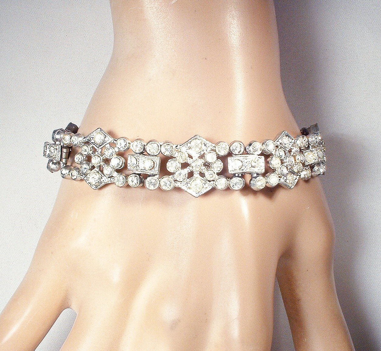 Art deco rhinestone bracelet new arrivals