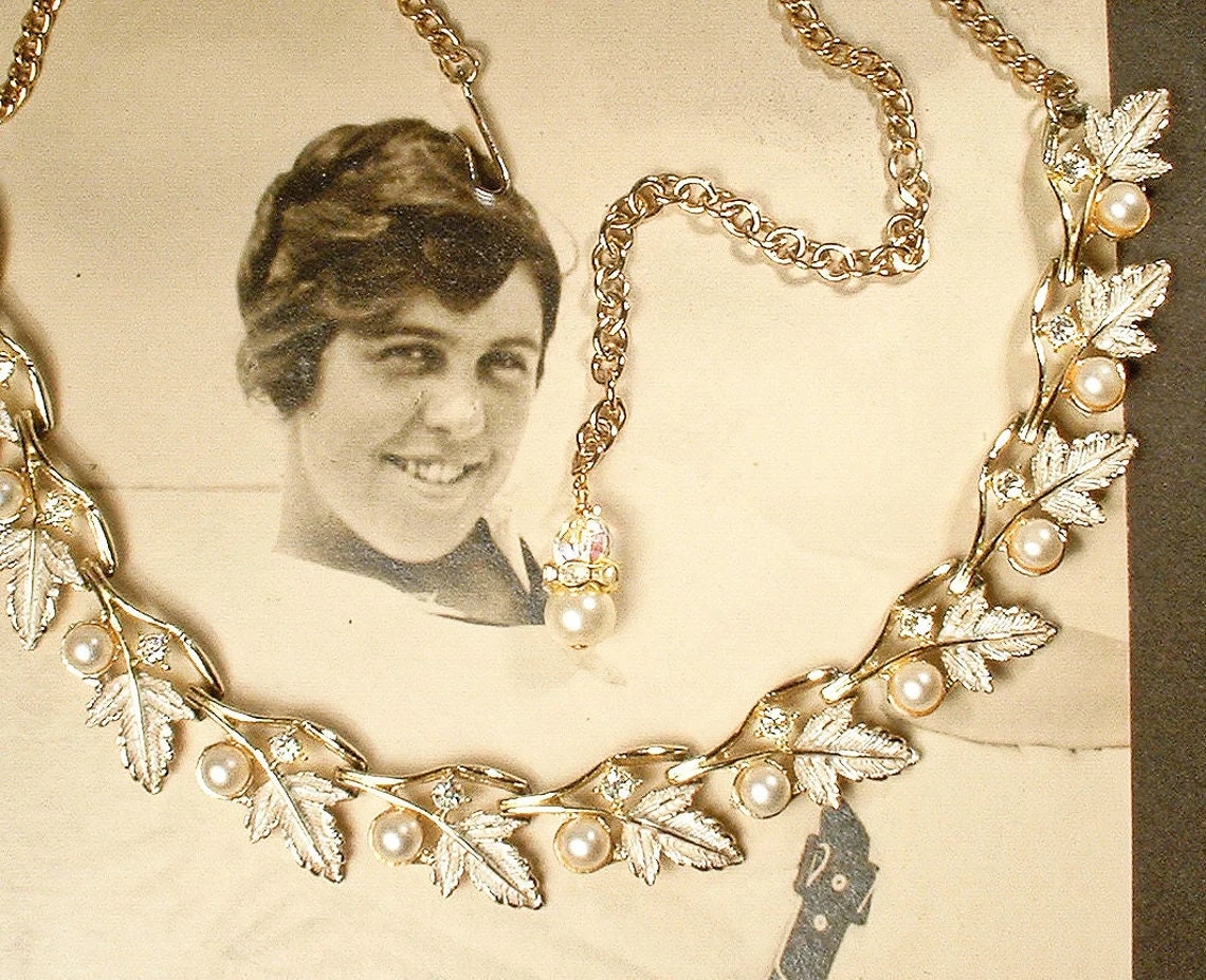 PRISTINE Vintage Gold Pearl Bridal 