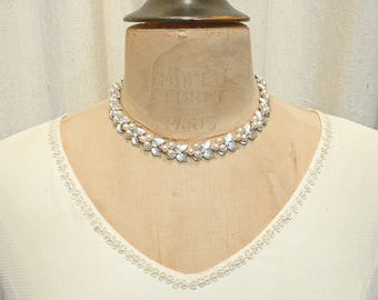 Collana Vintage Con Perla Sul Retro - Girocollo A Y Per Sposa E Ragazze - Colore Argento - 3