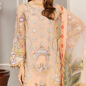Pakistani Beige and silver Lehenga Bridesmaid Dresses Weddings Clothing Dress Lehengas Choli Dress