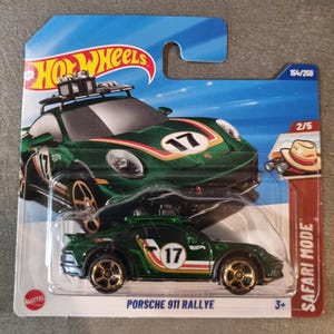 Hot Wheels Porsche 911 Rallye 2025 - Safari Mode 2/5 - 1:64 Collectible Car Germany HRY57