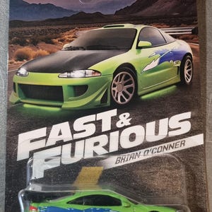 Hot Wheels 1995 Mitsubishi Ecplipse - Fast & Furious - Silver Series - 1:64 Sammelauto JDM Brian O'Conner