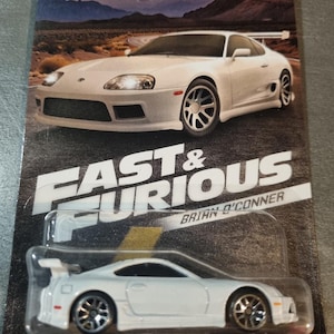 Hot Wheels Toyota Supra - Velozes e Furiosos - Série Prata - Carro Colecionável 1:64 JDM Brian O'Conner