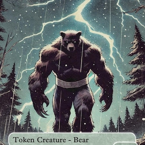 Ficha de oso de Magic the Gathering