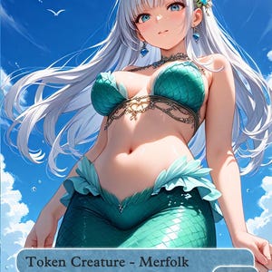 Ficha de Tritão de Magic the Gathering