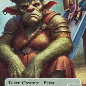 Magic the Gathering Beast Token