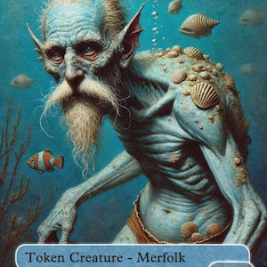 Ficha de Tritão de Magic the Gathering