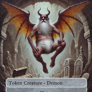 Magic the Gathering Demon-token