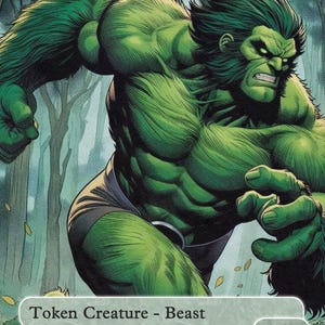 Magic the Gathering Beast Token