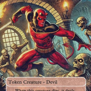 Magic the Gathering Devil-token