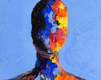 Becoming Light – Original Abstract Figurative Acrylic Painting