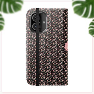 Funda con tapa floral para iPhone 16, 15, 14, 13, 12 y 11 Pro Max, Samsung Galaxy S25, S24, S23, S22, S21 y S20 Ultra Plus.